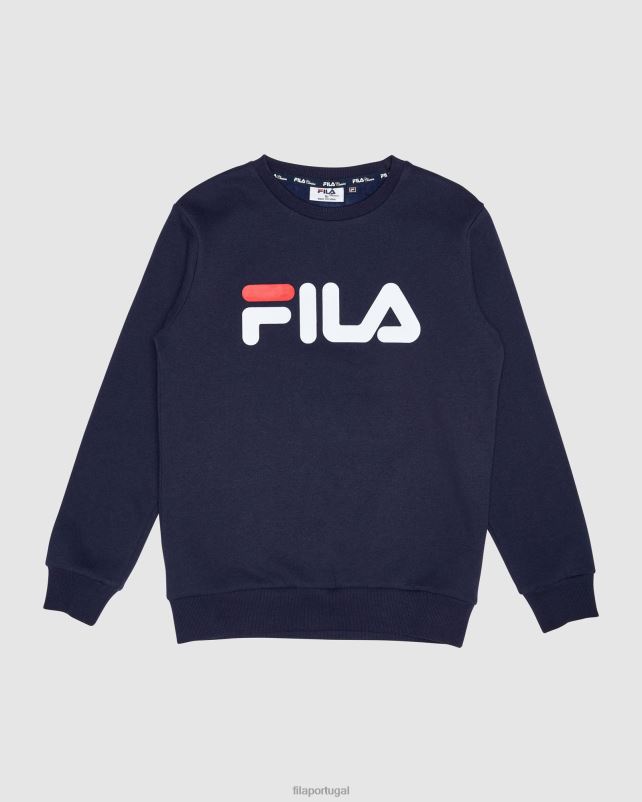 PPH0J3119 nova marinha FILA moletom clássico infantil new fila azul marinho