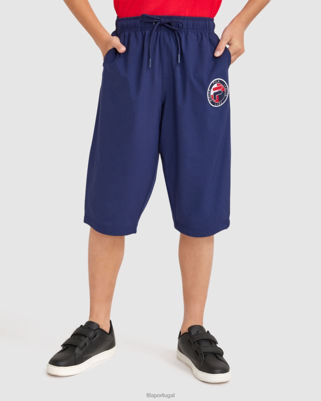 PPH0J3089 nova marinha FILA calça 3/4 masculina ryan nova fila azul marinho
