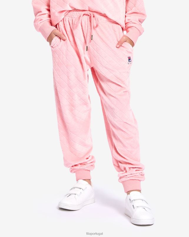 PPH0J3104 rosa pálido FILA calça sloane infantil fila pale rose