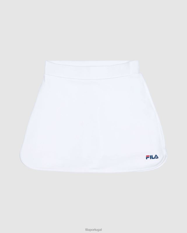 PPH0J3116 branco FILA saia fila branca feminina clássica