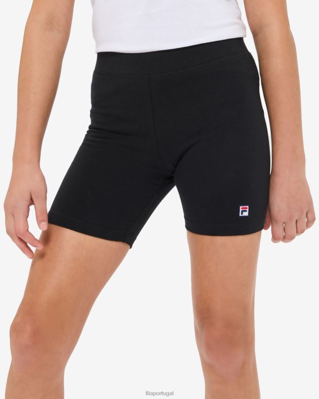 PPH0J3158 preto FILA short de bicicleta fila preto feminino