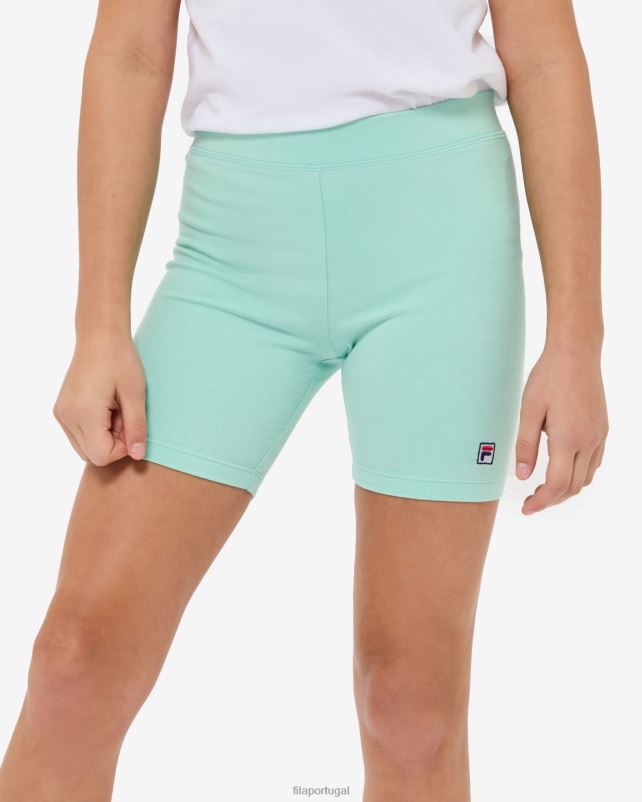 PPH0J3159 hortelã-pimenta FILA short de bicicleta feminino fila peppermint