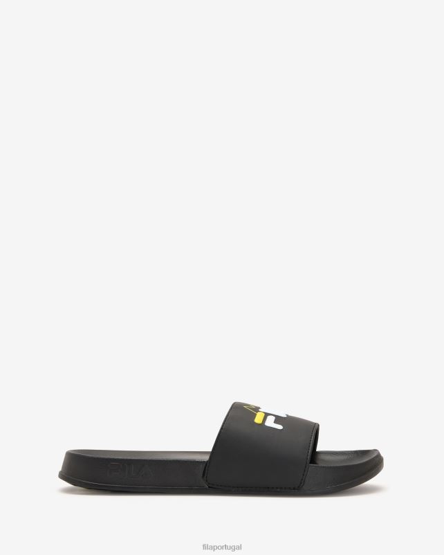 PPH0J2693 Preto amarelo FILA fila unissex fila seceda slide preto/amarelo