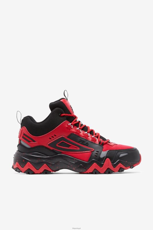 PPH0J62 vermelho/preto/prata metálico FILA oakmont tr mid fila masculino vermelho/preto/prata metálico