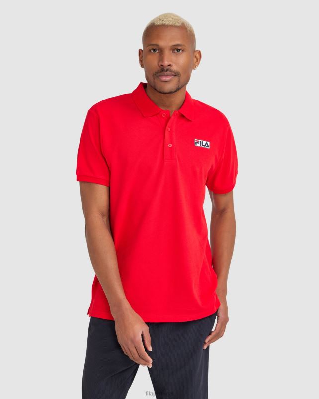 PPH0J2372 vermelho FILA polo asher fila masculina vermelha