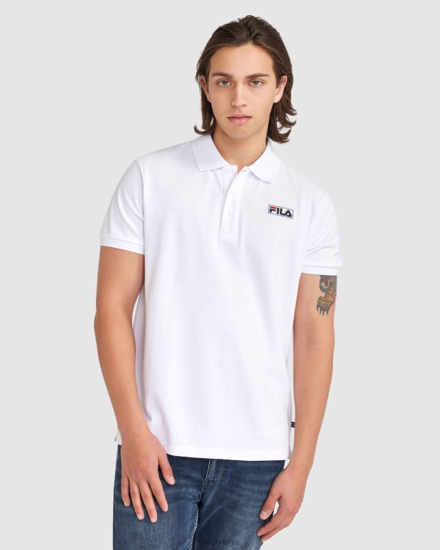 PPH0J2375 branco FILA polo asher fila branca masculina