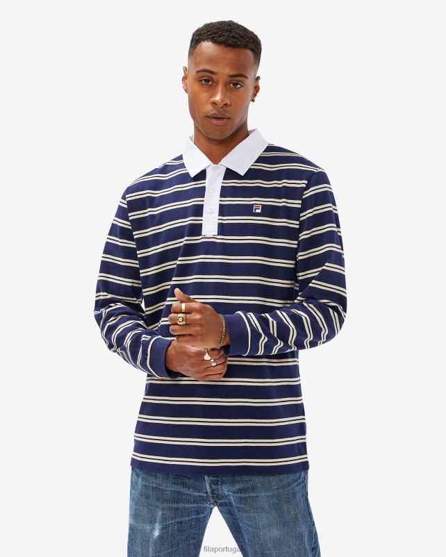 PPH0J2566 nova marinha FILA polo de rugby masculino fila new Navy