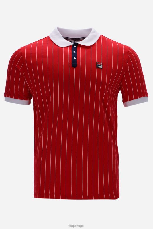 PPH0J3336FILA bb1 clássico vintage listrado polo fila fashion