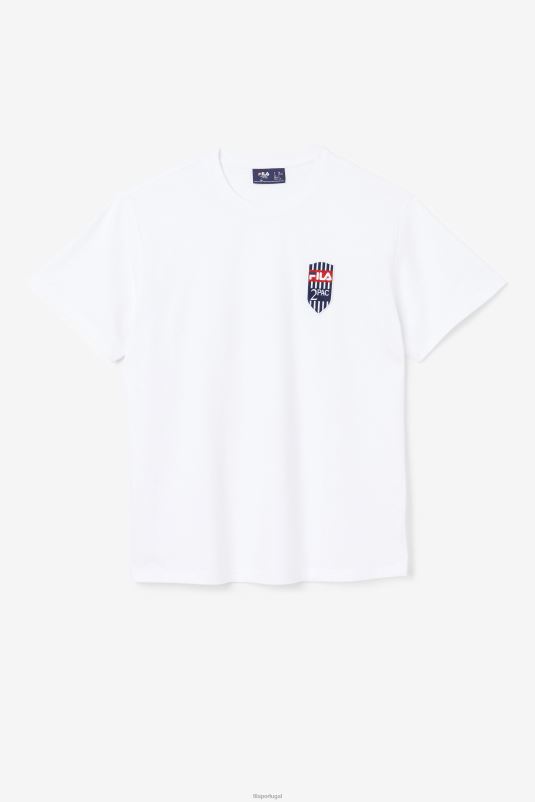 PPH0J216 branco FILA camiseta fila branca 2pac patch