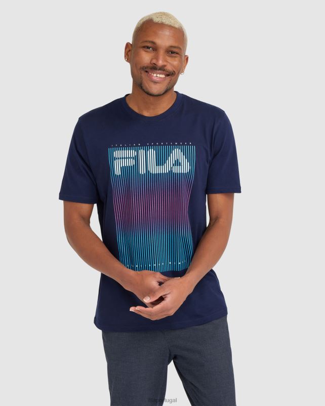 PPH0J2326 marinha FILA camiseta fila cedrick masculina