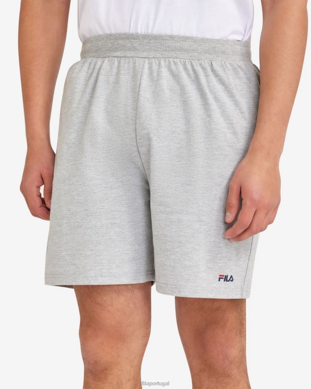 PPH0J2332 mármore prateado FILA short fila silver marle masculino básico