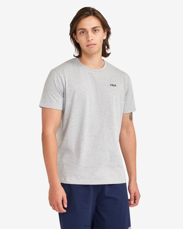 PPH0J2334 mármore prateado FILA camiseta fila silver marle básica masculina
