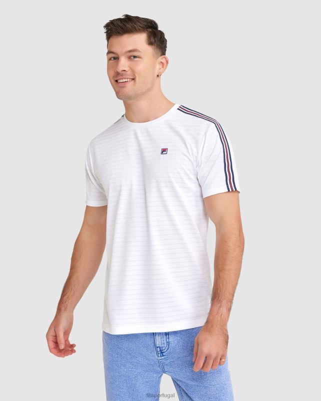 PPH0J2340 branco FILA camiseta fila pablo masculina branca