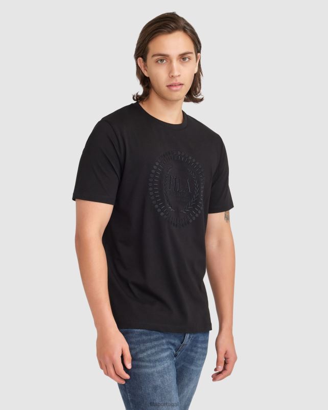 PPH0J2347 preto FILA camiseta fila ravi masculina preta
