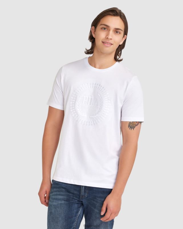 PPH0J2349 branco FILA camiseta fila ravi masculina branca