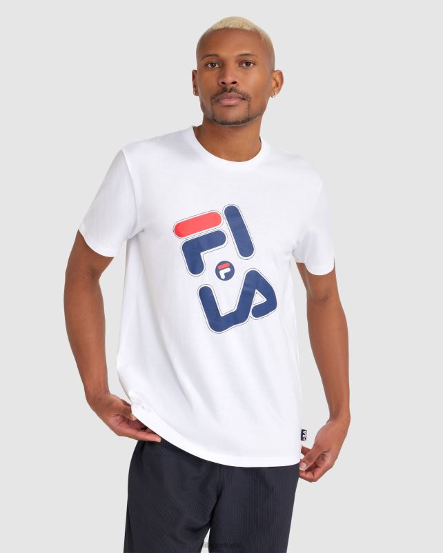 PPH0J2377 branco FILA camiseta fila kiley masculina branca