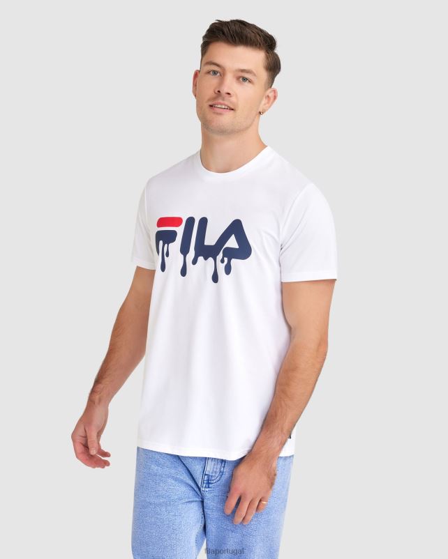 PPH0J2404 branco FILA camiseta fila matthew masculina branca
