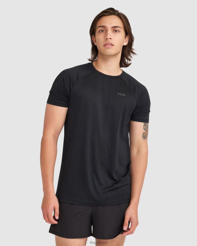PPH0J2408 preto FILA camiseta fila caleb qdry masculina preta