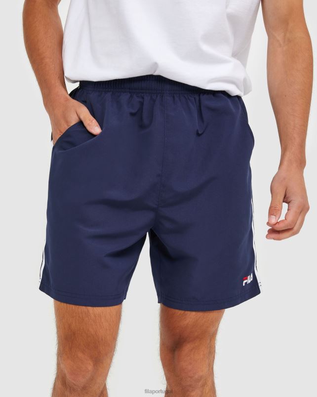 PPH0J2460 nova marinha FILA novo short de microfibra masculino clássico azul marinho fila
