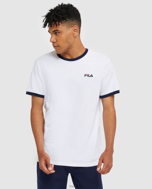 PPH0J2476 branco FILA camiseta fila branca clássica masculina