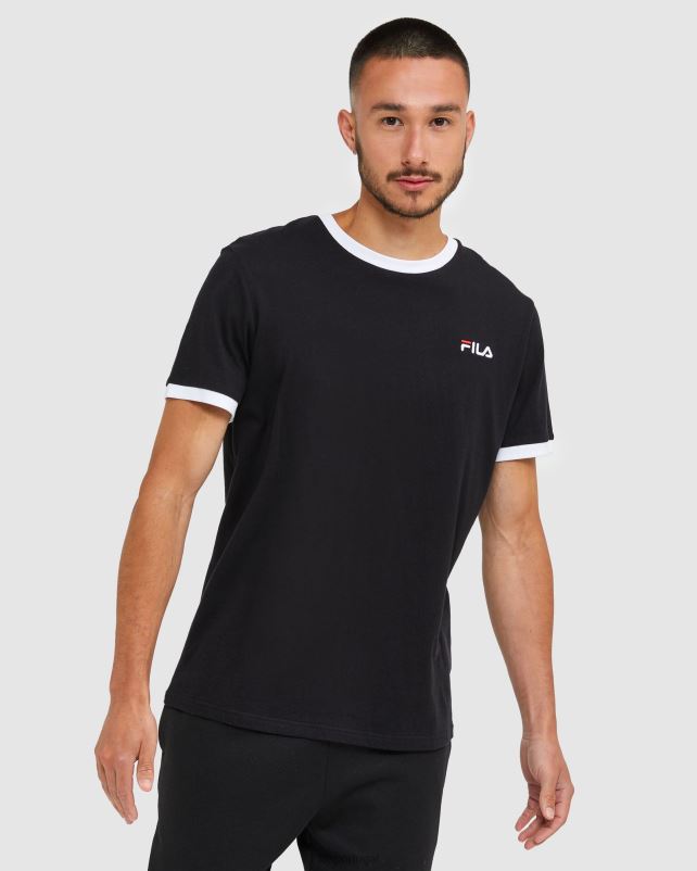 PPH0J2481 preto FILA camiseta fila classic masculina preta