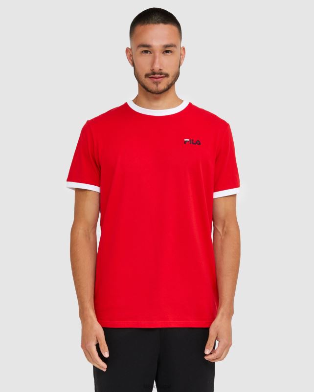 PPH0J2482 vermelho FILA camiseta fila vermelha clássica masculina