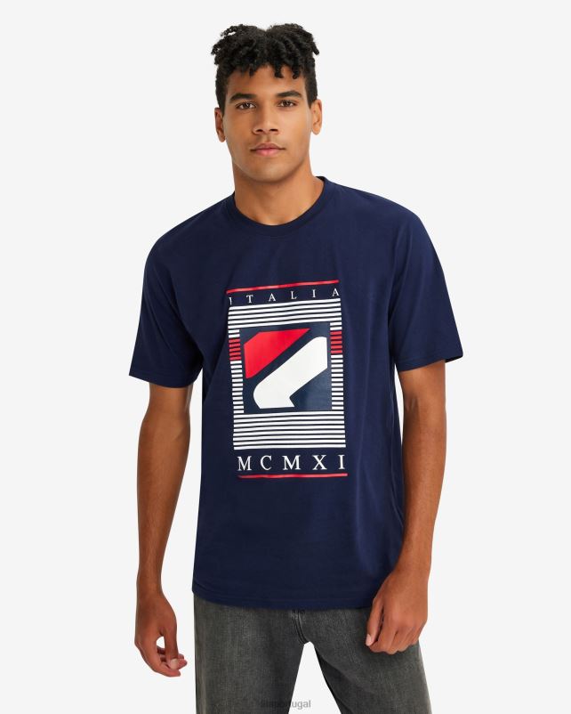 PPH0J2551 casaco de lã FILA fila carlos tee masculino