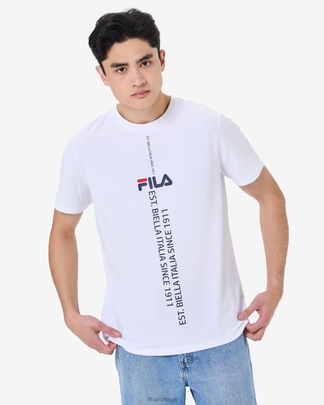 PPH0J2575 branco FILA camiseta fila gunnar branca