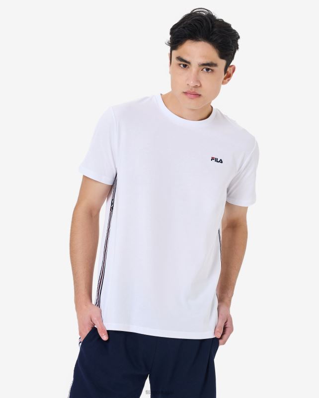 PPH0J2582 branco FILA camiseta fila elias masculina branca