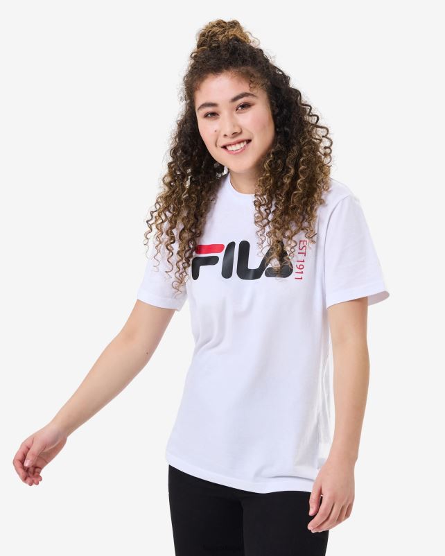 PPH0J2584 branco FILA camiseta fila branca unissex londrina