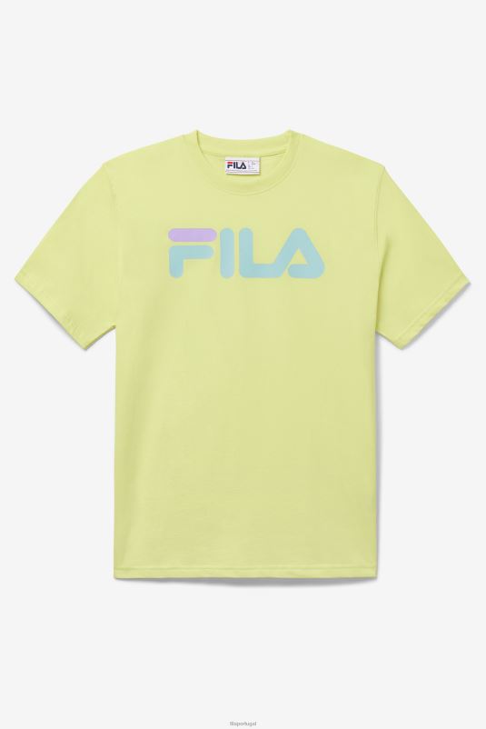PPH0J287 amarelo limão claro FILA camiseta águia masculina fila amarelo pálido