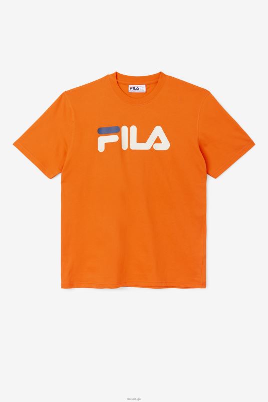 PPH0J329 tomate cereja/pedra/marinho FILA camiseta águia masculina tomate cereja/pedra/fila marinho