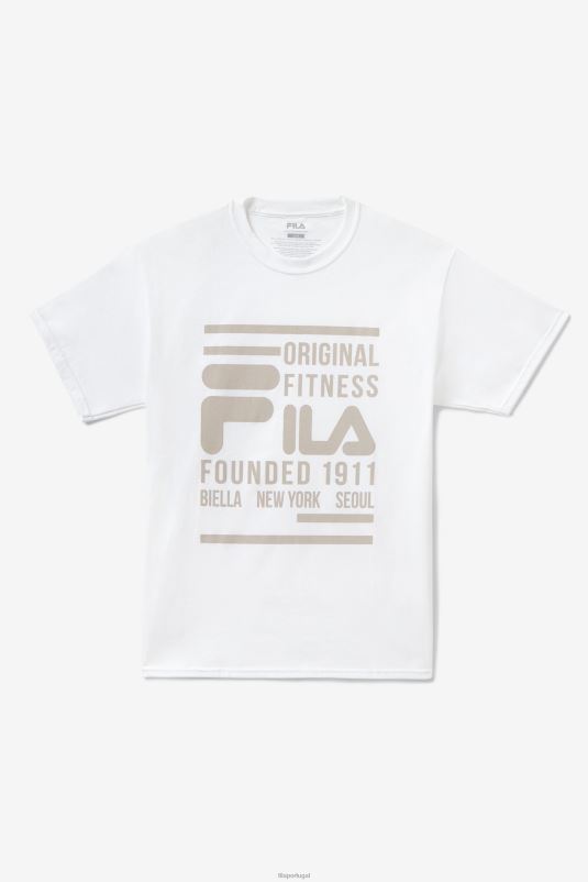 PPH0J350 branco FILA camiseta fitness original fila branca