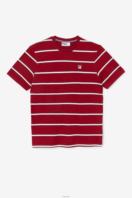 PPH0J367 ruibarbo/branco FILA fila felix tee ruibarbo/branco