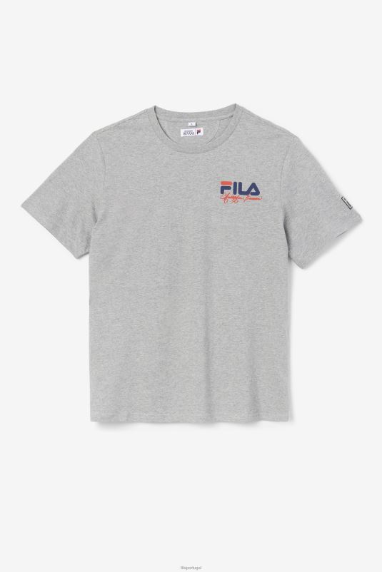 PPH0J390 urze cinza FILA camiseta bevans park estampa cinza urze fila