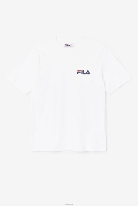 PPH0J396 branco FILA camiseta curtis branca fila