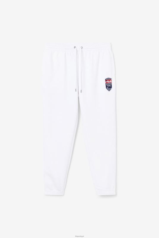 PPH0J897 branco FILA calça jogger fila 2pac branca