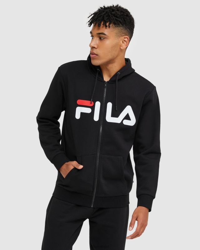 PPH0J2461 preto FILA jaqueta fila unissex zip preta