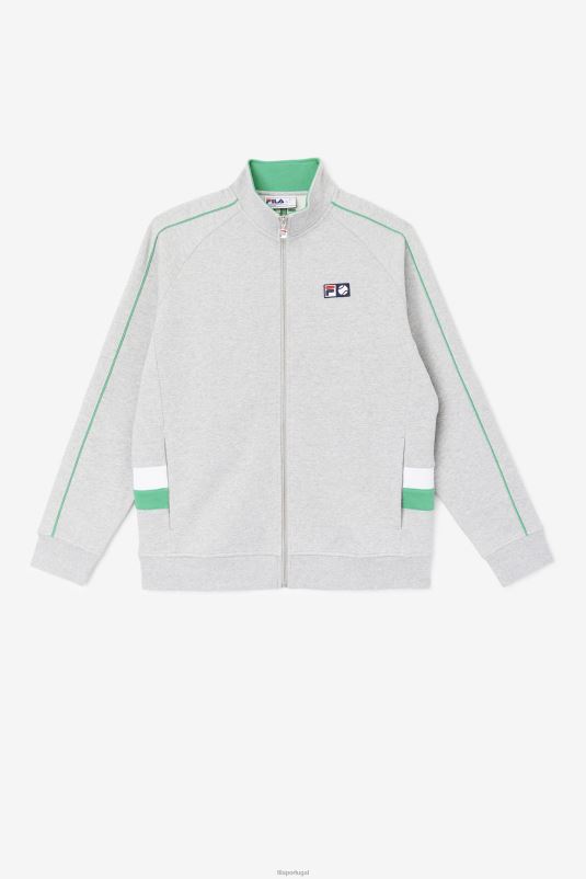 PPH0J875 cinza claro/jujuba/branco FILA jaqueta sutton cinza claro/jelly bean/branco fila