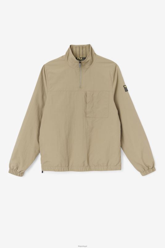 PPH0J886 verde secreto FILA jaqueta fila covert green magnus 1/4 zip