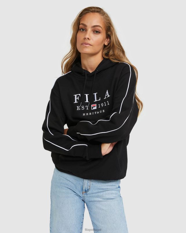 PPH0J2446 preto FILA moletom fila preto unissex