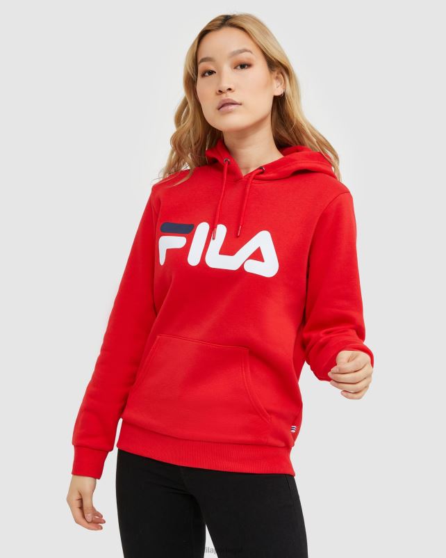 PPH0J2458 vermelho FILA capuz unissex fila red classic