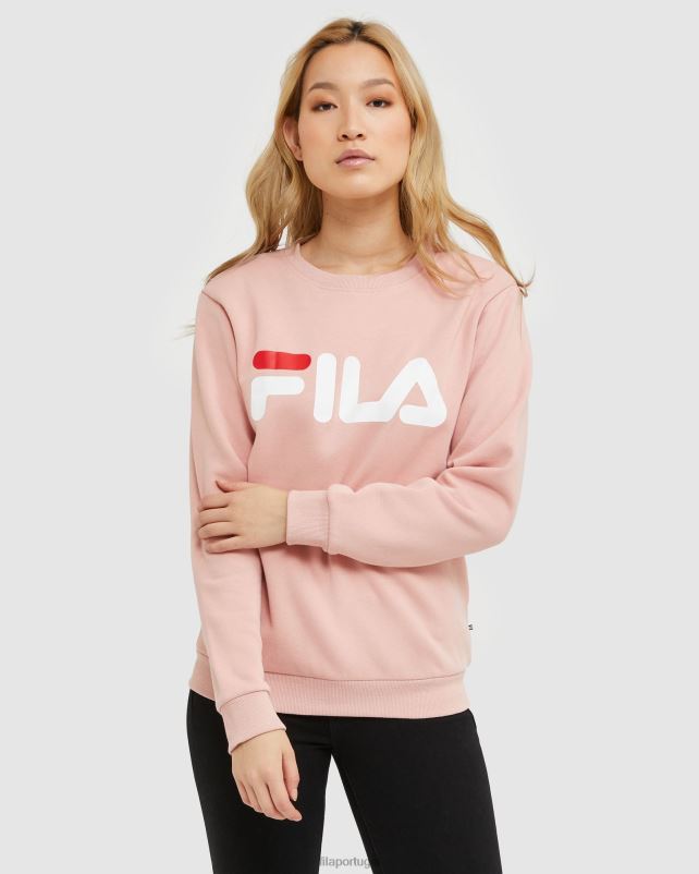 PPH0J2477 rosa suave FILA clássico unissex tripulação mellow rose fila