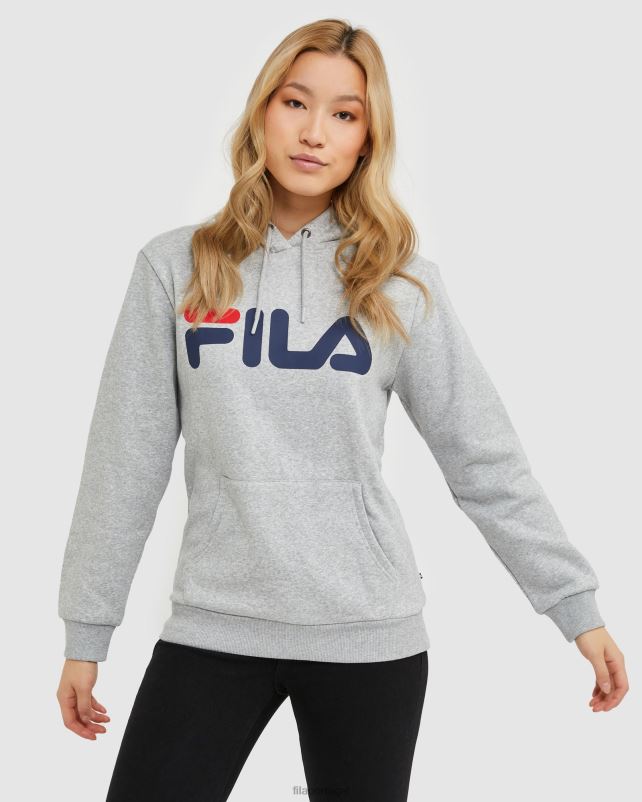 PPH0J2490 mármore prateado FILA silver marle classic unissex capuz fila