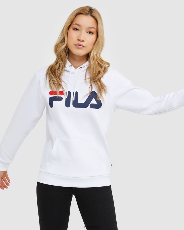 PPH0J2496 branco FILA capuz unissex clássico branco fila