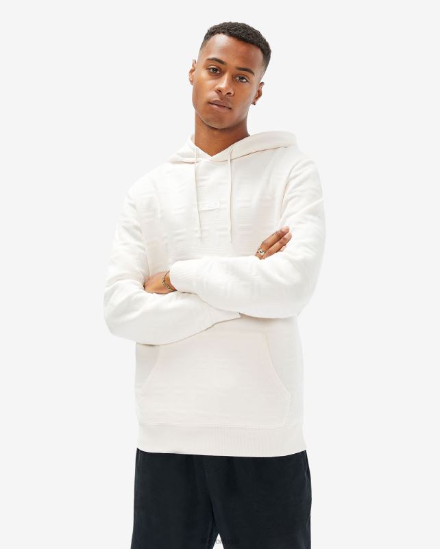 PPH0J2615 Creme de coco FILA echo capuz unissex fila creme de coco