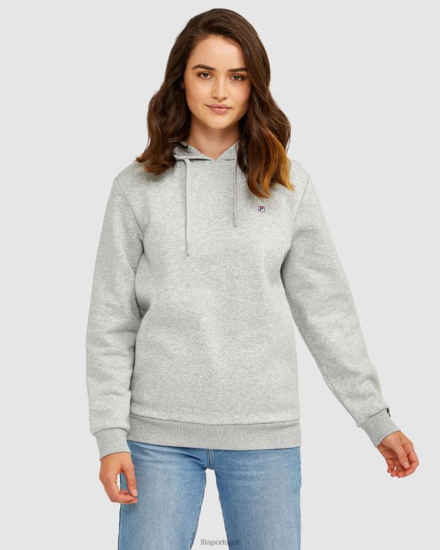 PPH0J2626 mármore prateado FILA fila silver marle unisex badge 2.0 capuz