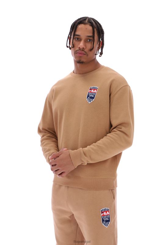 PPH0J3194FILA moletom tupac com patch de lã fila