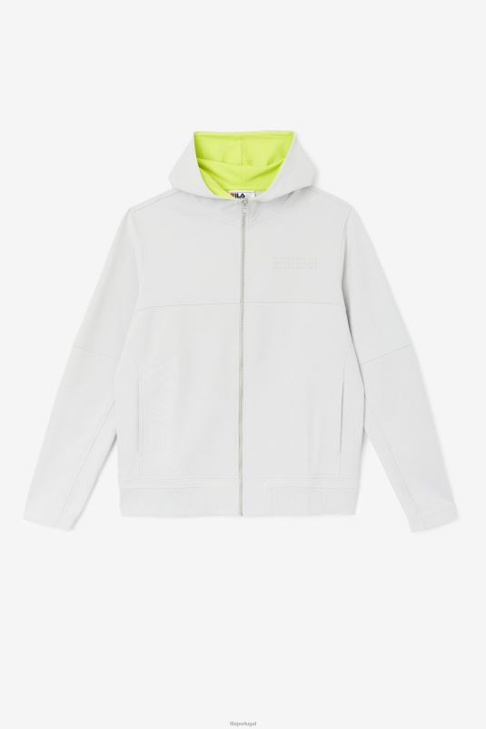 PPH0J458 ponche de pedra/cal FILA moletom com capuz kayra full zip fila stone/lime punch