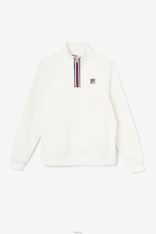 PPH0J487 garça FILA fila weston half zip egret